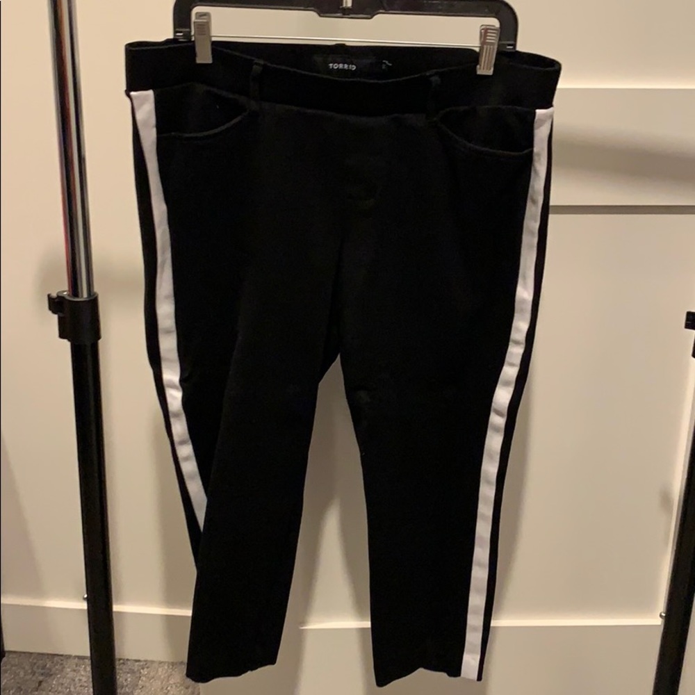 Tuxedo stripped style dress pants